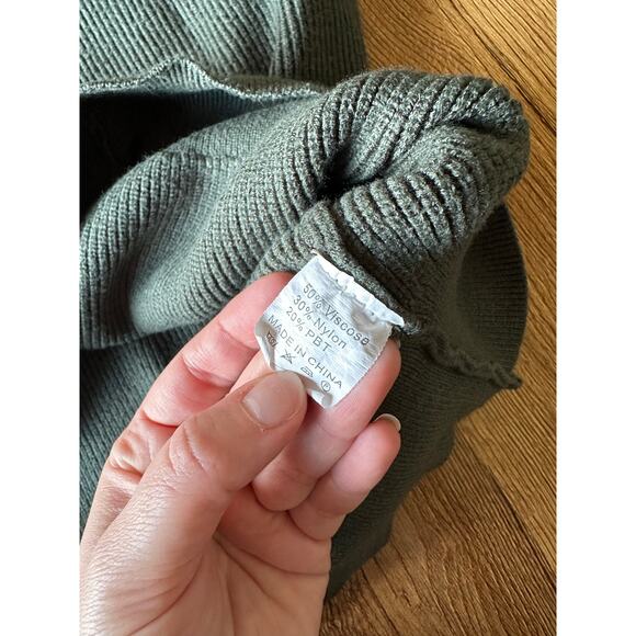 Anrabess Chunky Green Cardigan Sweater Size Medium - Picture 6 of 6